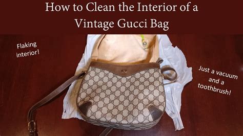 how to clean gucci bag inside|replacement chain for Gucci bag.